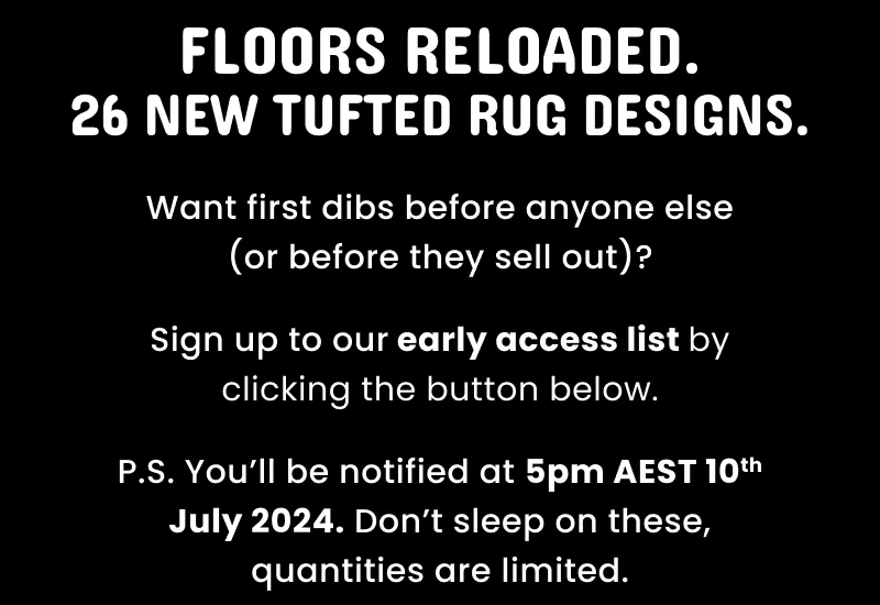 Tufted rugs are back