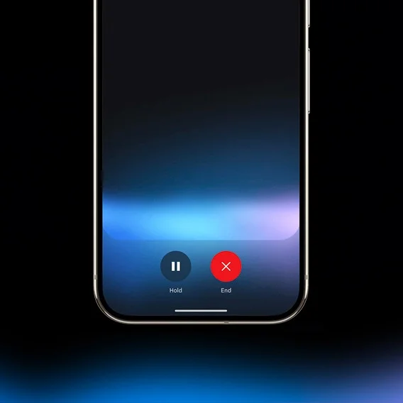 A smartphone displaying the Gemini Live interface.