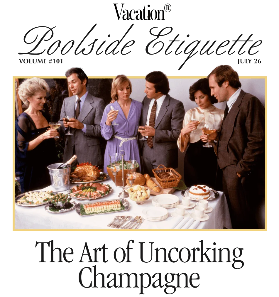 Poolside Etiquette: The Art of Uncorking Champagne