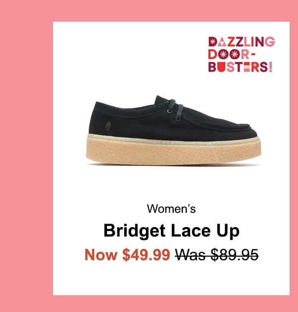 Womens Bridget Lace Up Now $49.99 Was $89.95
