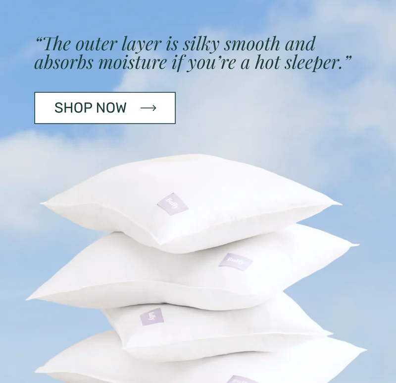 The outer layer is silky smooth and absorbs moisture if you're a hot sleeper