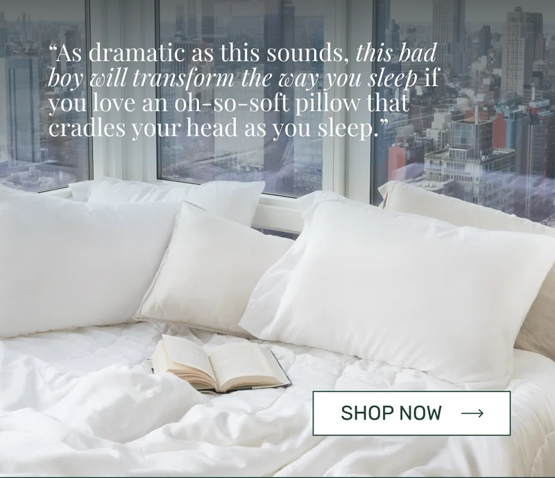 As dramatic as this sounds, this bad boy will transform the way you sleep if you love an oh-so-soft pillow that cradles your head as you sleep.