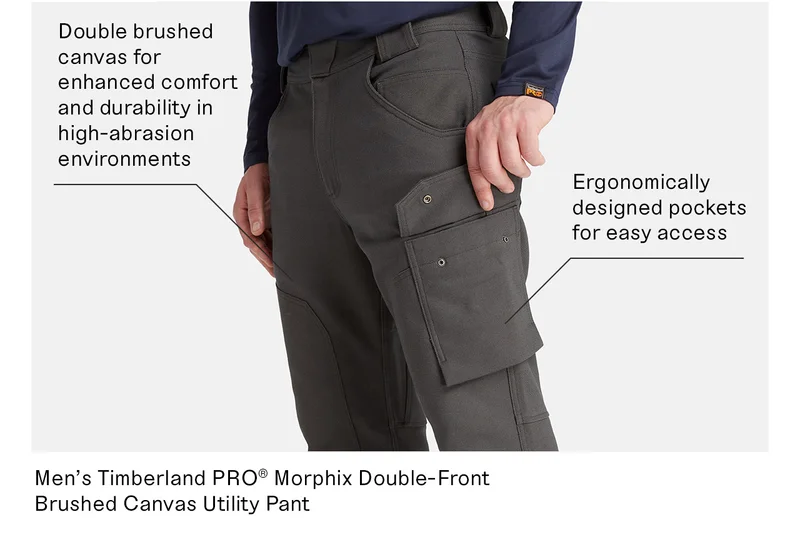Men's Timberland PRO Morphix Double-Front Brushed Canvas Utility Pant
