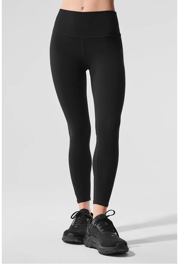 Alosoft High-Waist 7/8 Highlight Legging - Black - Black / M