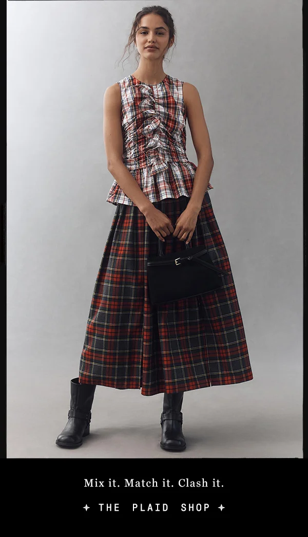 mix it. match it. clash it. the plaid shop