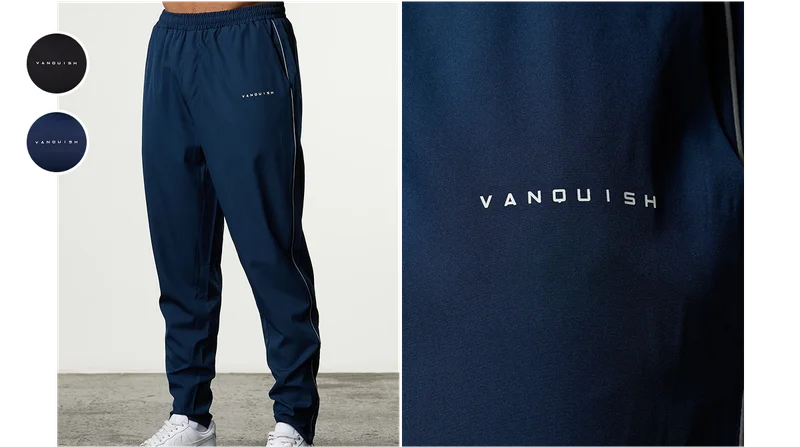 ACADEMY NAVY PERFORMANCE WOVEN SWEATPANTS