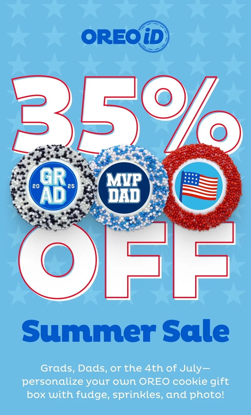 Create your custom OREOiD cookies and save 35%