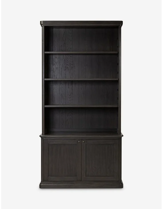 Dumont Bookcase by Amber Lewis x Four Hands-Smoked Black