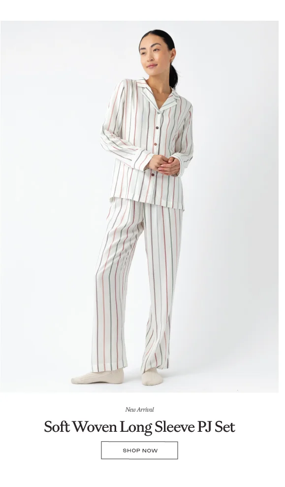Soft Woven Long Sleeve PJ Set - Shop Now Soft Woven Long Sleeve PJ Set - Shop Now