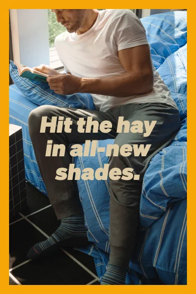 Hit the hay in all-new shades.