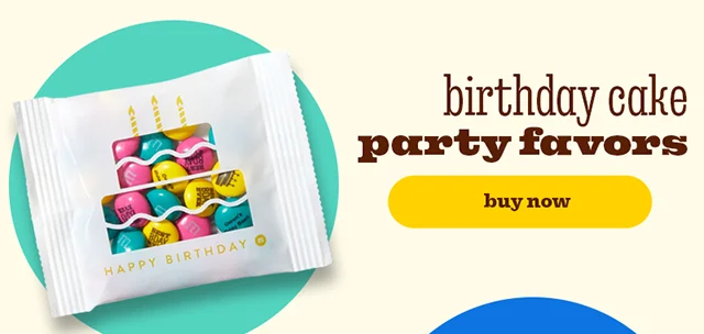 BIRTHDAY CAKE PARTY FAVORS
