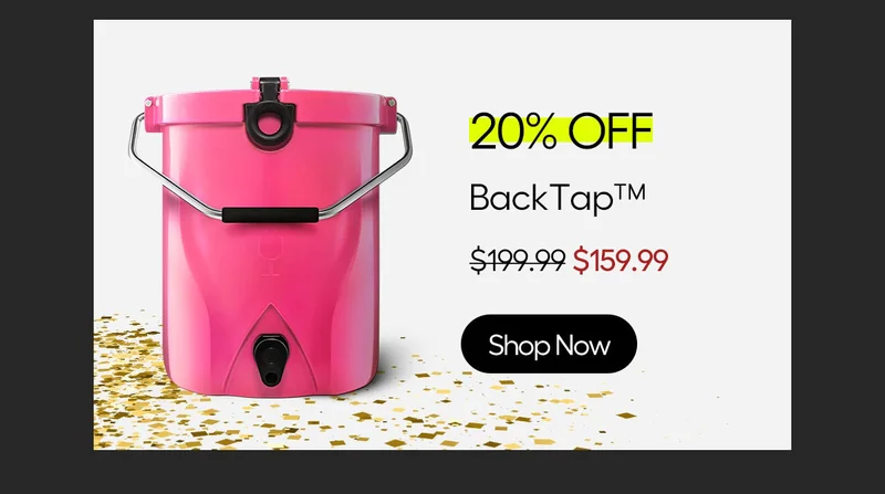 20% Off, BackTap™, $159.99