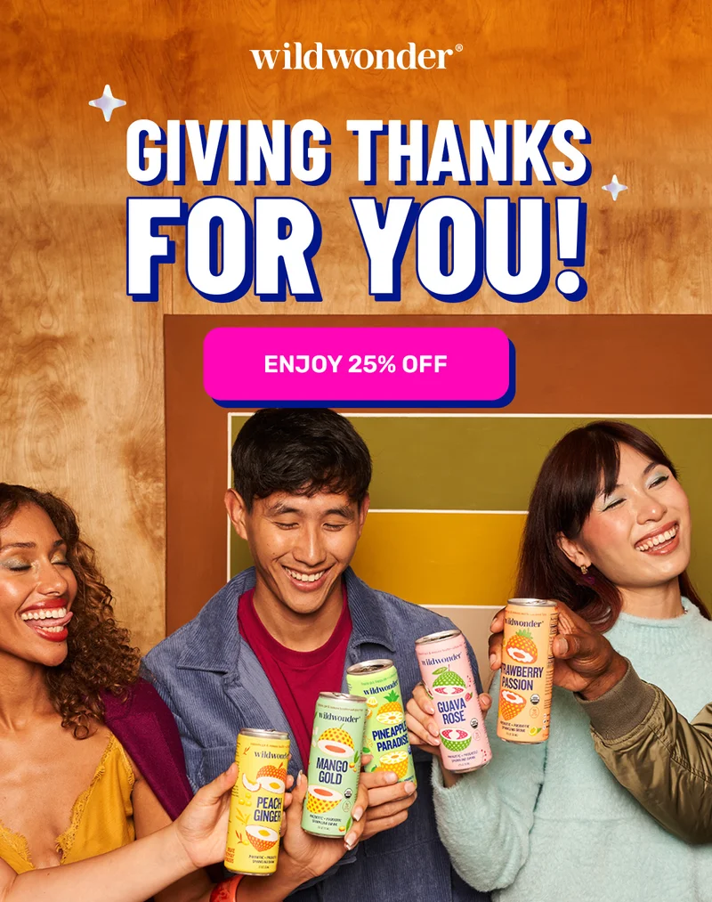 25% off everything! Giving thanks to you!