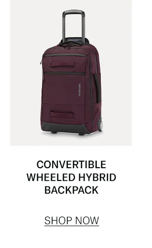Convertible Wheeled Hybrid Backpack