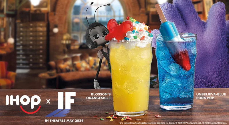 IF X IHOP MENU Blossom’s Orangesicle & Unbelieva-Blue Soda Pop