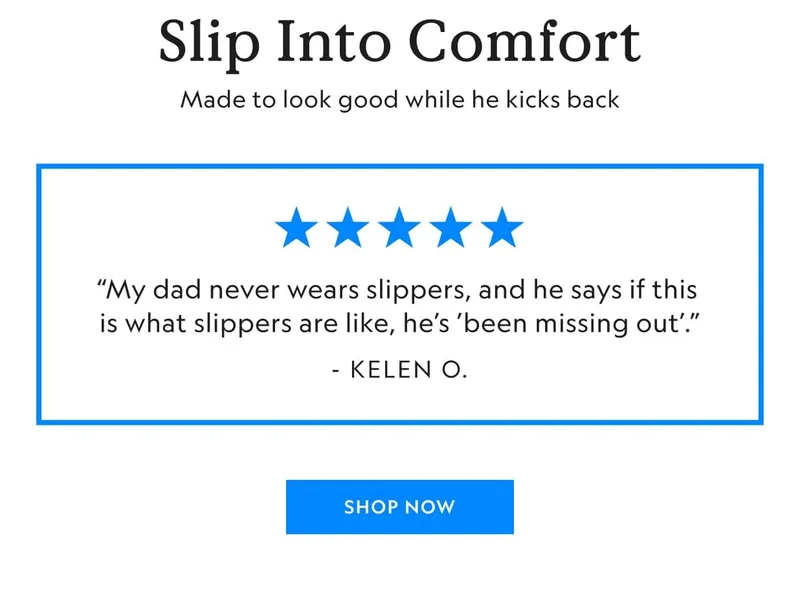 Slip Into Comfort