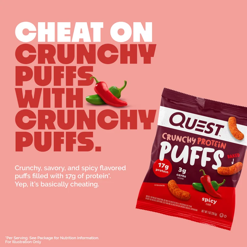 Quest Crunchy Protein Puffs - Spicy