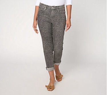 NYDJ Regular Margot Girlfriend Ankle Jeans - Print/Solid