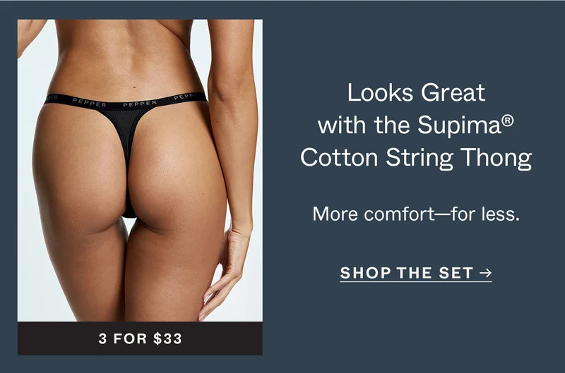 Looks Great with the Supima® Cotton String Thong