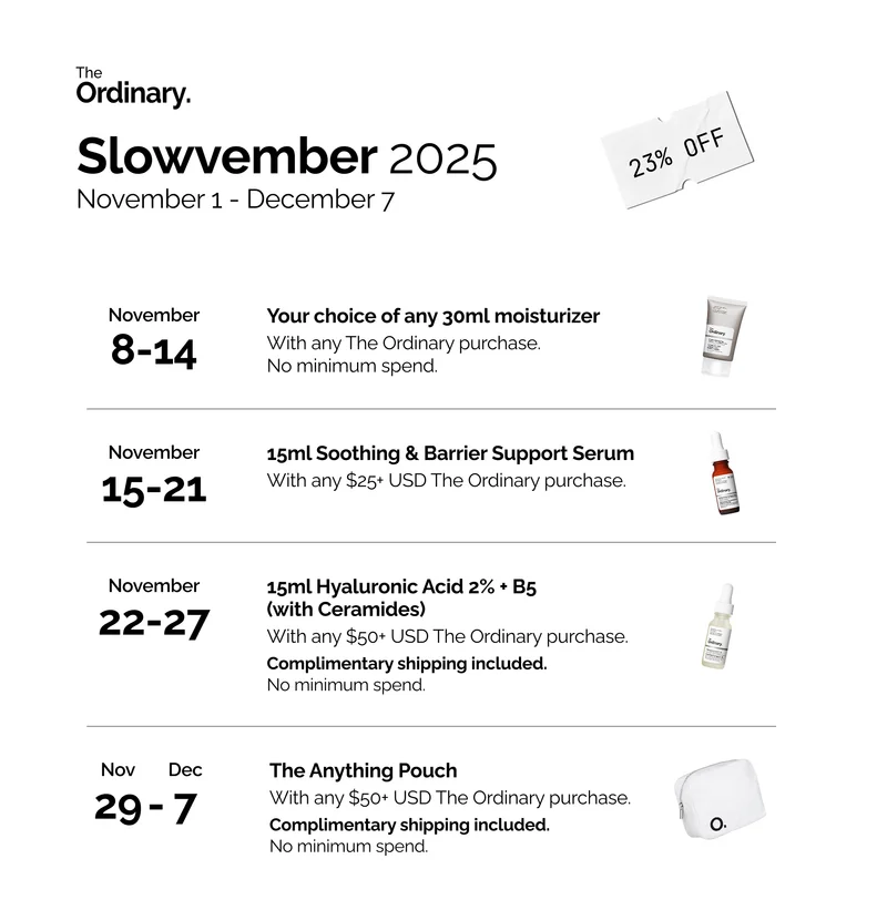 Slowvember 2025 Calendar