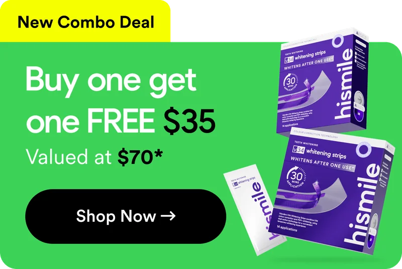 Add any item to cart to unlock this offer! Buy one get one FREE V34 Whitening Strips!