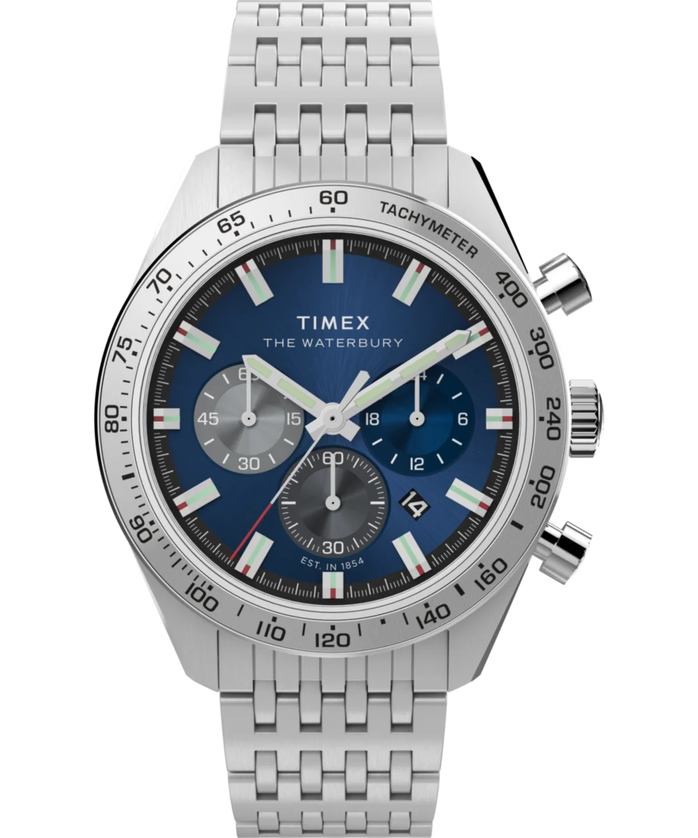 Image of Waterbury Traditional Chronograph 41mm Stainless Steel Bracelet Watch