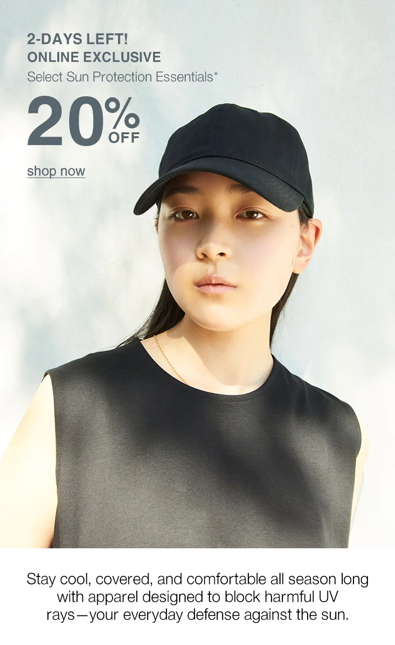 Shop 20% Off Sun Protection Essentials Online Only!