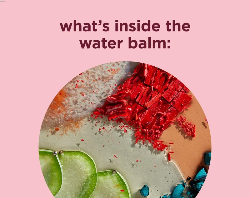 what's inside the water balm: