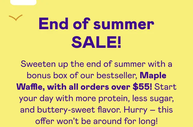 End of summer SALE!