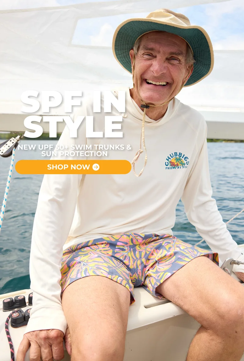 SPF IN STYLE: New UPF 50+ Swim Trunks & Sun Protection