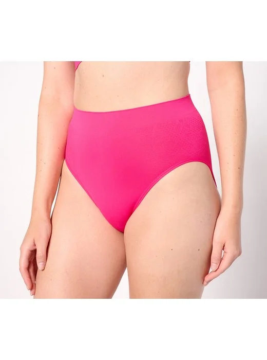 Breezies Seamless Lace Comfort Set of 3 Hi-Cut Panties