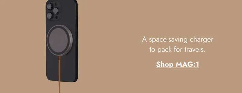 A space-saving charger to pack for travels. Shop MAG:1