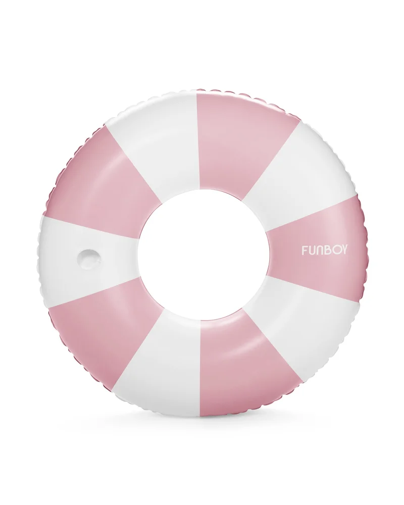 Image of Pink Vintage Stripe Tube Float