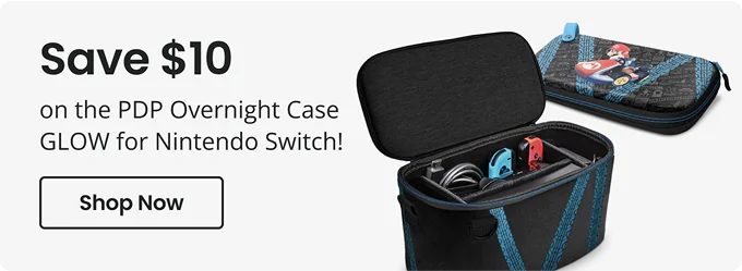 Save $10 on PDP Overnight Case GLOW for Nintendo Switch! | Shop Now