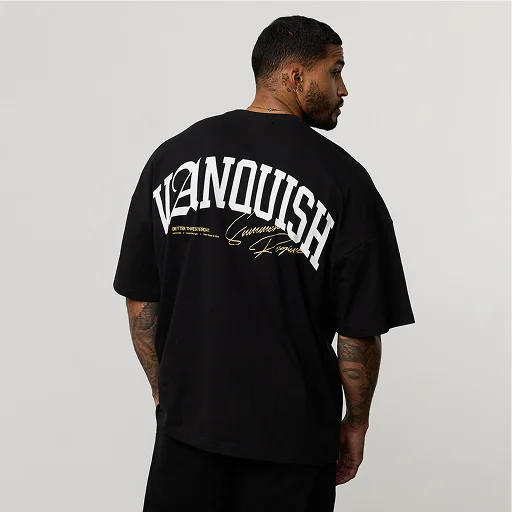 REGIME BLACK OVERSIZED BOXY T SHIRT