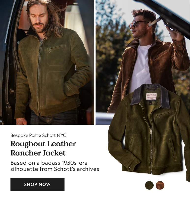 Roughout Leather Rancher Jacket