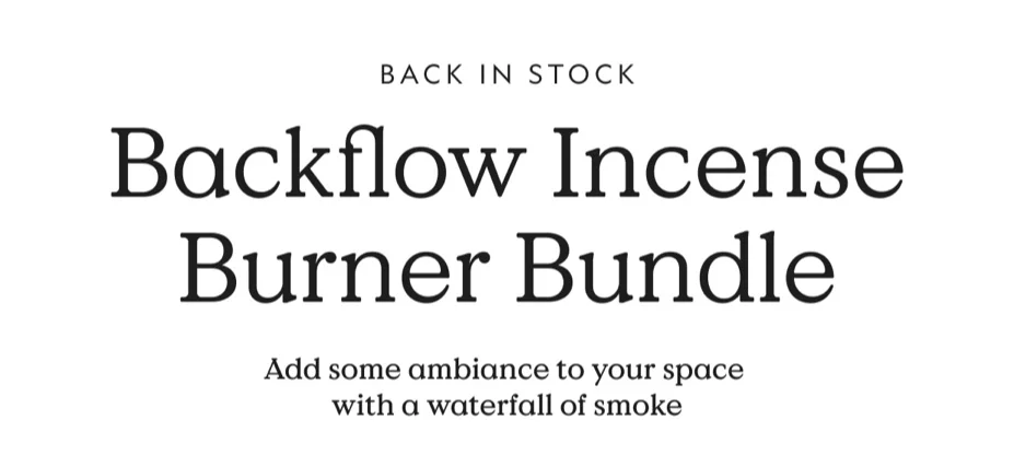 Backflow Incense Burner Bundle