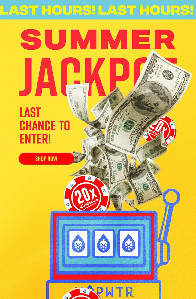 Live rent free for a year. one entry for every dollar spent. Enter for a chance to win. 20x entries this week only!