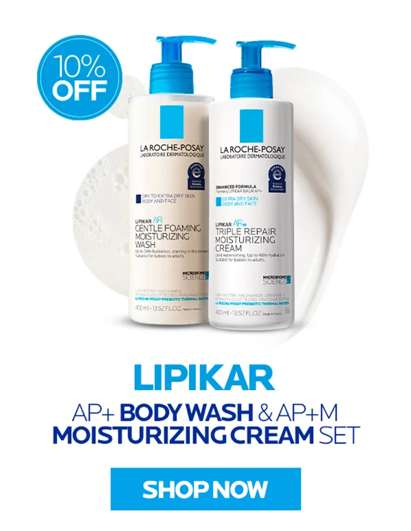 LIPIKAR AP+ BODY WASH & AP +M MOISTURIZING CREAM SET