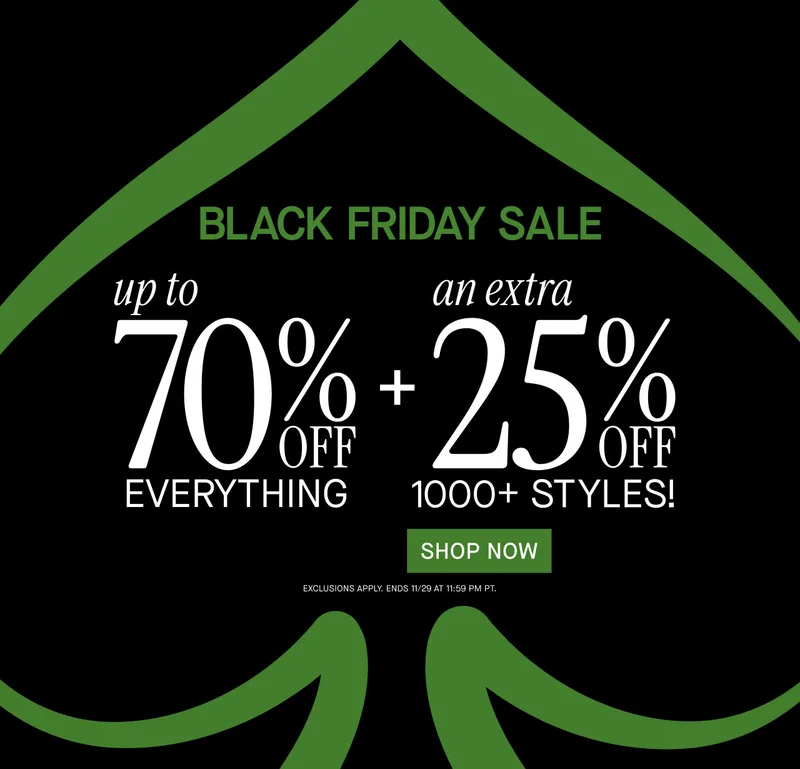 BLACK FRIDAY SALE