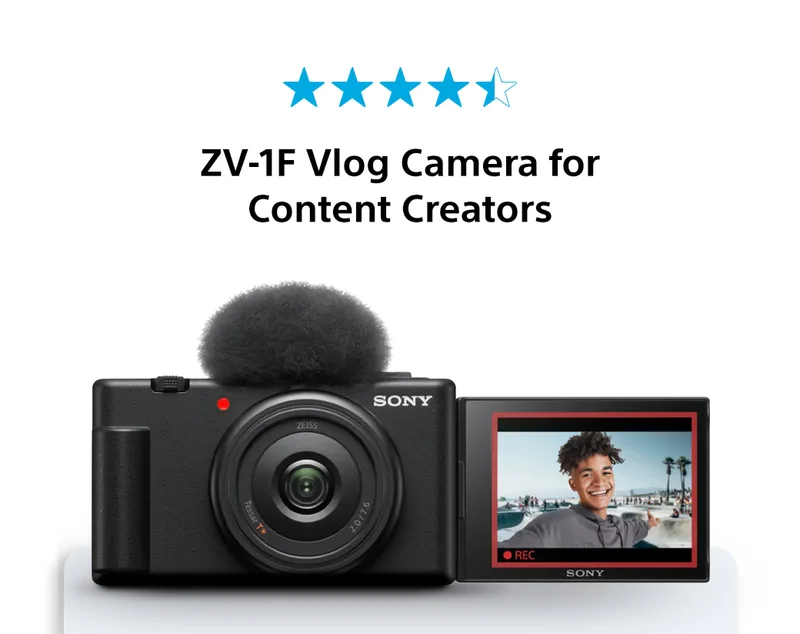 ZV-1F Vlog Camera for Content Creators