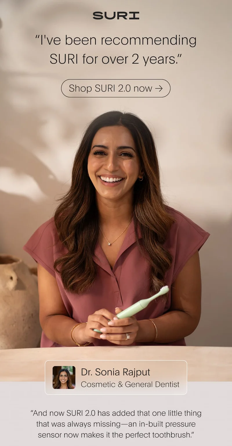 "I've been recommending SURI for over 2 years." - Dr. Sonia Rajput