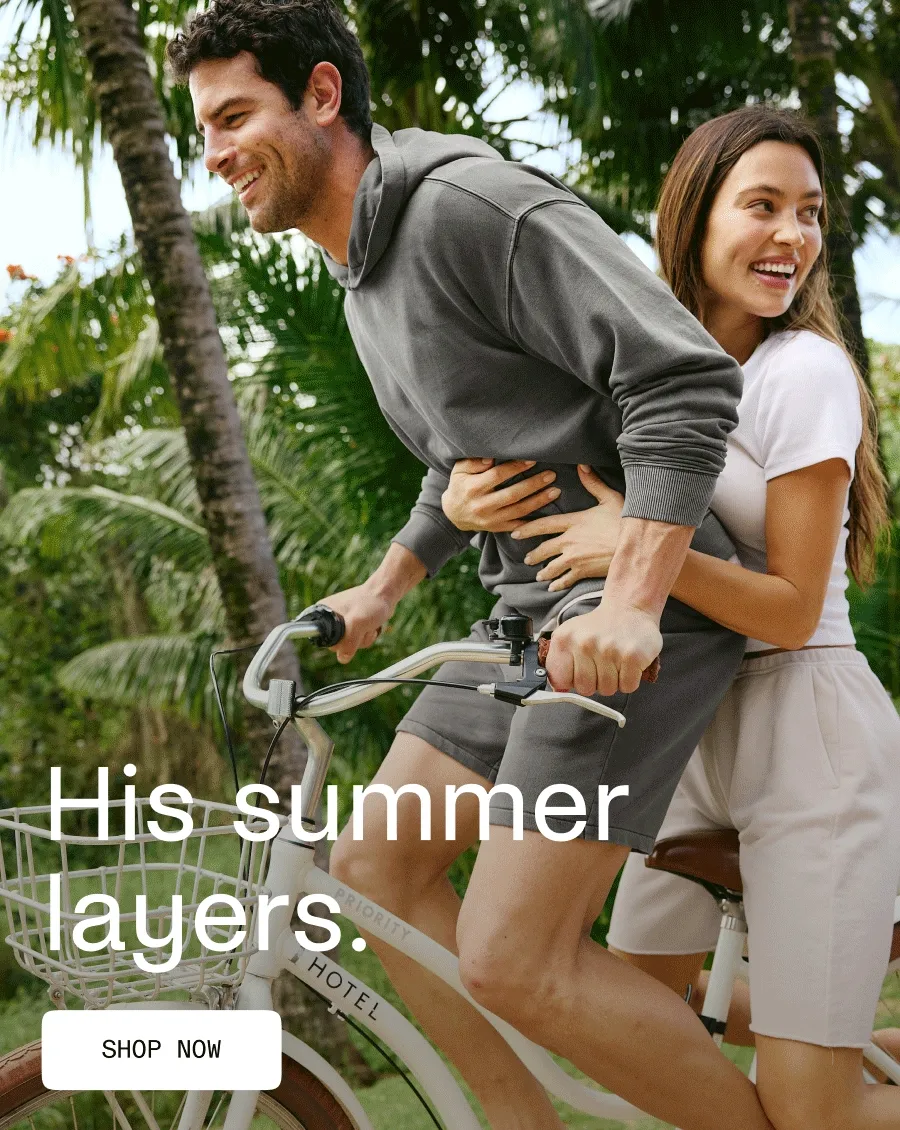 His summer layers.