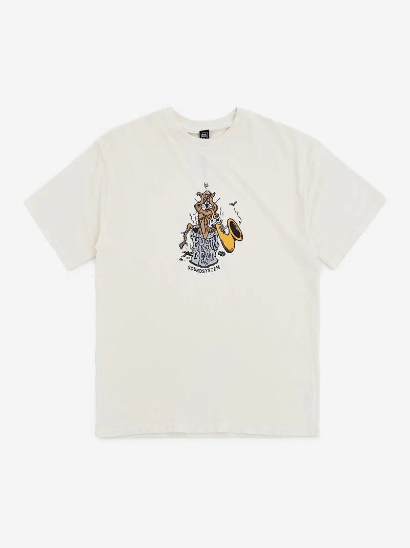Image of Brain Dead Trash Cat T-Shirt - Natural