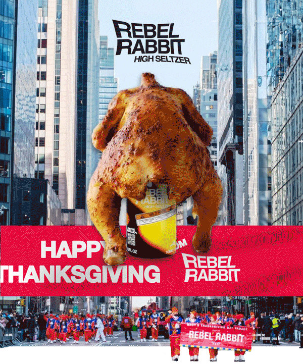 Happy Thanksgiving from Rebel Rabbit!