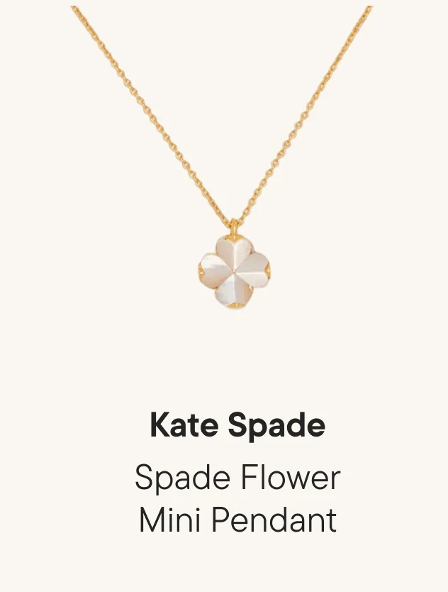 Spade Flower Mini Pendant
