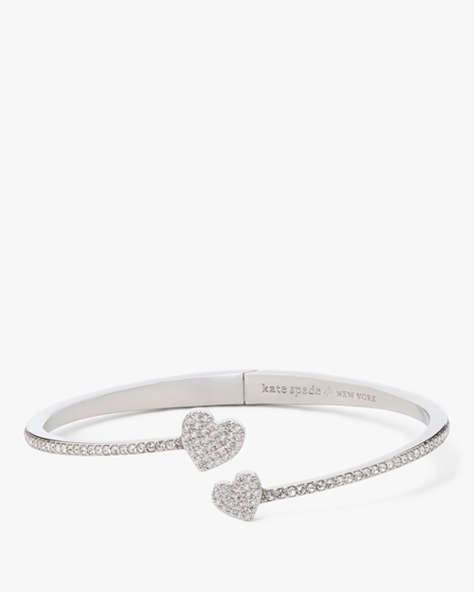 Yours Truly Pave Open Hinge Cuff