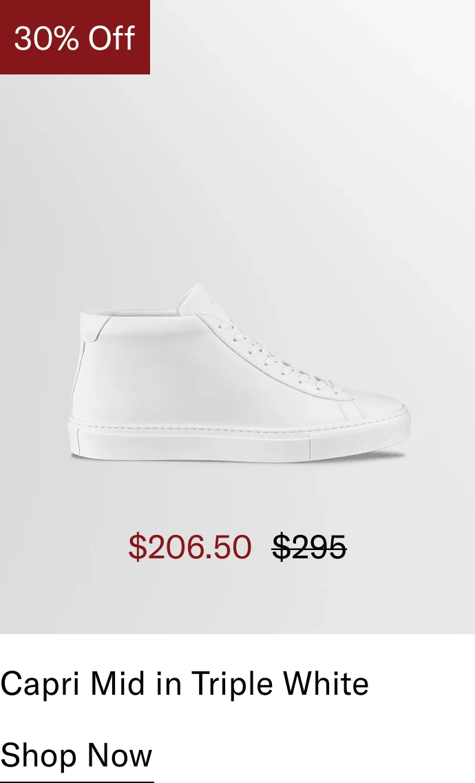 Capri Mid in Triple White