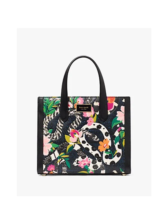 Manhattan Snake Print Small Tote