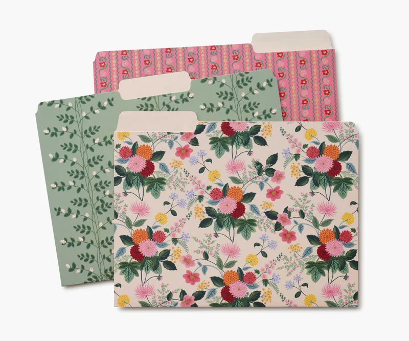 Image of Assorted File Folders - Dahlia